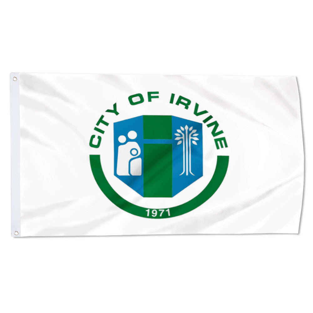 City of Irvine (California, USA) Flag: 3x5ft Man Cave American California Livable Eco Style Decor Banner