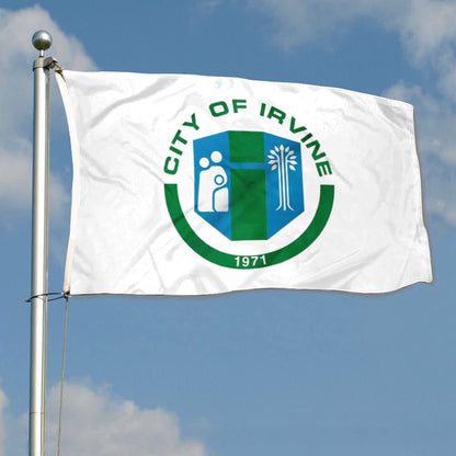 City of Irvine (California, USA) Flag: 3x5ft Man Cave American California Livable Eco Style Decor Banner