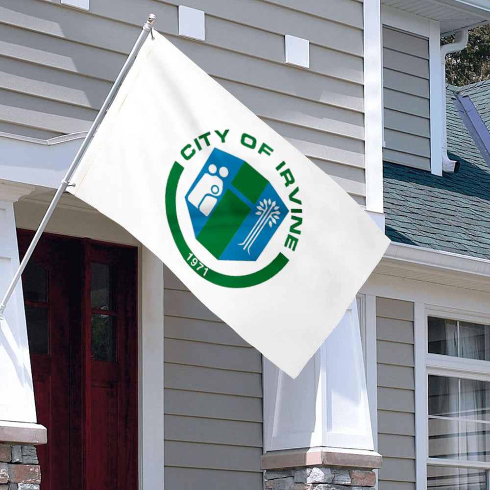 City of Irvine (California, USA) Flag: 3x5ft Man Cave American California Livable Eco Style Decor Banner