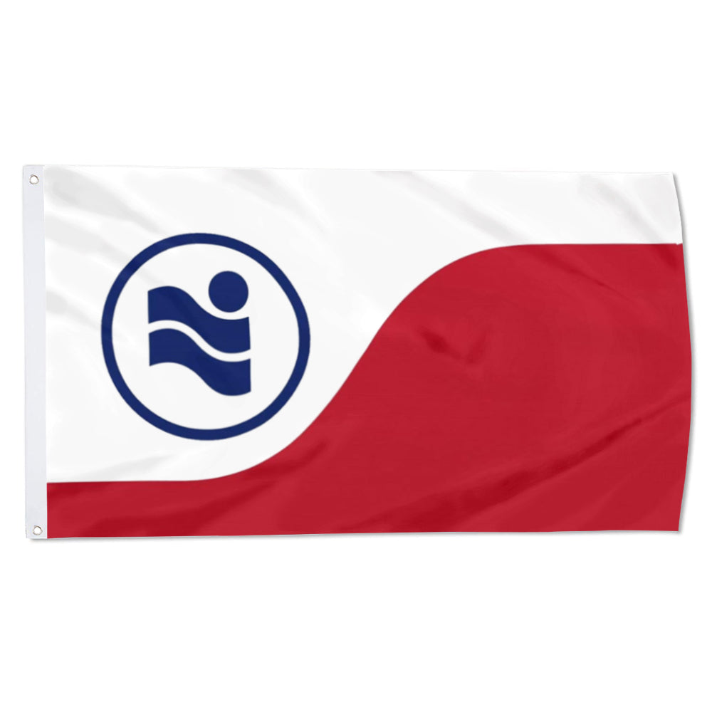 City of Irving (Texas, USA) Flag: 3x5ft Man Cave American Texas Vitality Water Rhyme Style Decor Banner