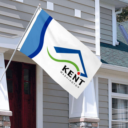 City of Kent (Washington, USA) Flag: 3x5ft Man Cave American Washington Modern Vitality Style Decor Banner