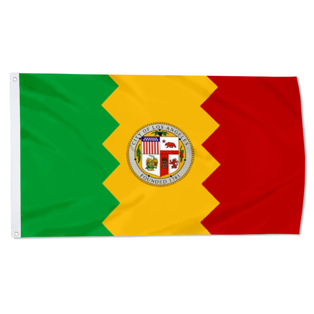City of Los Angeles (California, USA) Flag: 3x5ft Man Cave American California Diverse Vitality Style Decor Banner