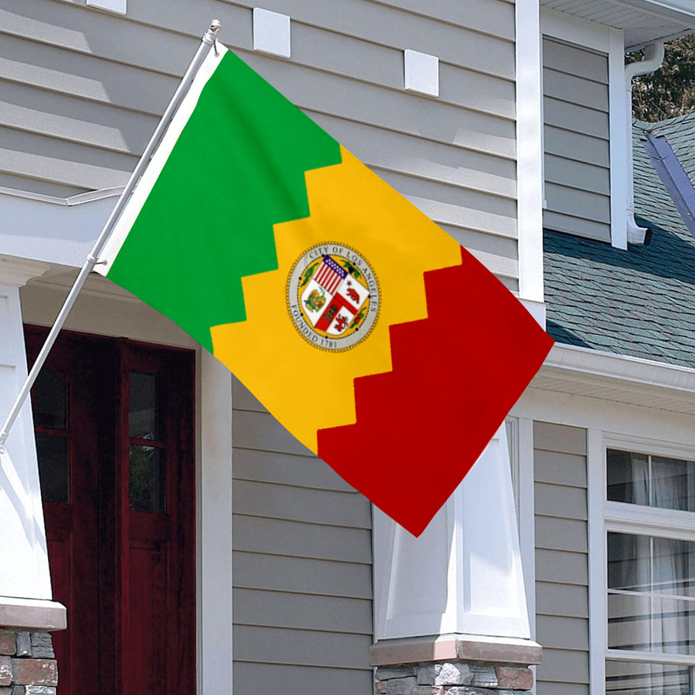 City of Los Angeles (California, USA) Flag: 3x5ft Man Cave American California Diverse Vitality Style Decor Banner