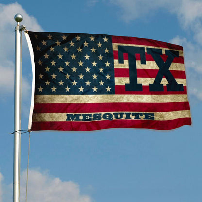City of Mesquite (Texas, USA) Flag: 3x5ft Man Cave American Texas Retro State Flag Style Decor Banner