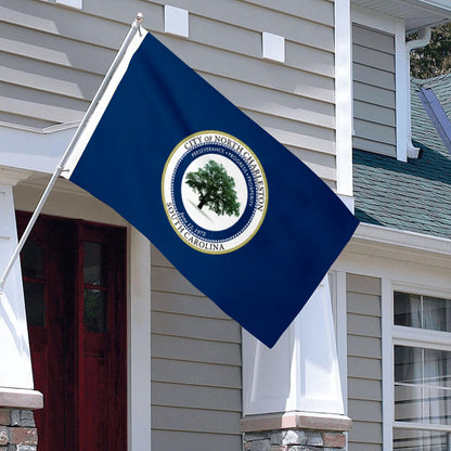 City of North Charleston (South Carolina, USA) Flag: 3x5ft Man Cave American South Carolina Oak City Endeavor Style Decor Banner