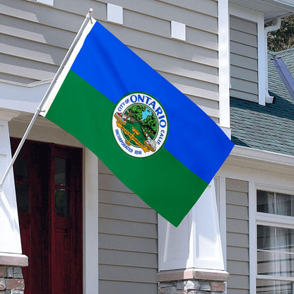 City of Ontario (California, USA) Flag: 3x5ft Man Cave American California Balanced Community Style Decor Banner