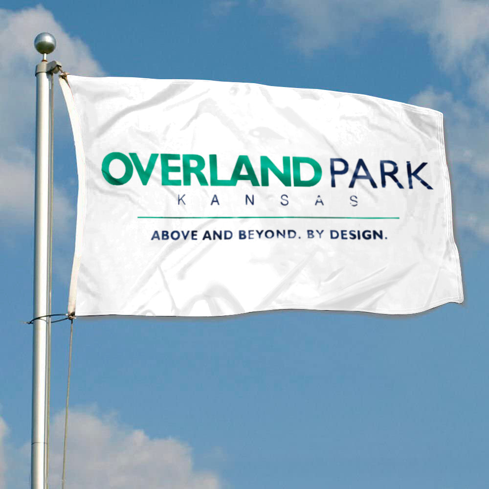 City of Overland Park (Kansas, USA) Flag: 3x5ft Man Cave American Kansas Modern Design Style Decor Banner