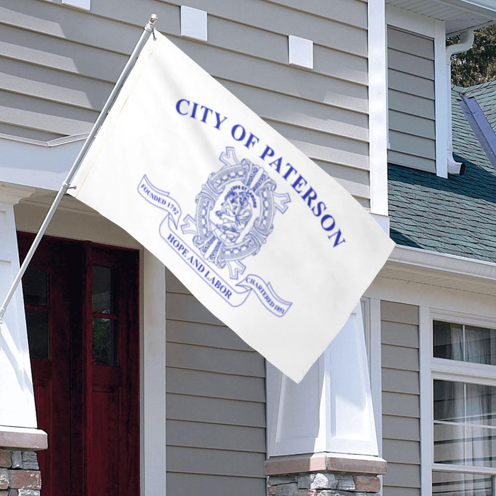 City of Paterson (New Jersey, USA) Flag: 3x5ft Man Cave American New Jersey Industrial Heritage Style Decor Banner