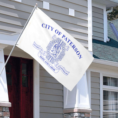 City of Paterson (New Jersey, USA) Flag: 3x5ft Man Cave American New Jersey Industrial Heritage Style Decor Banner