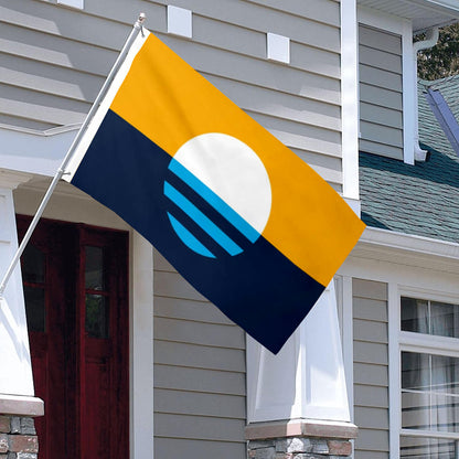The People's Flag of Milwaukee (Wisconsin, USA): 3x5ft Man Cave American Wisconsin Lake City Rebirth Style Decor Banner