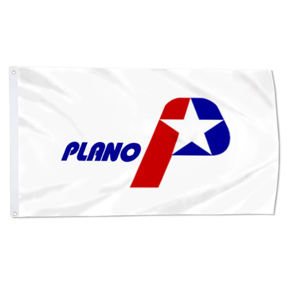 City of Plano (Texas, USA) Flag: 3x5ft Man Cave American Texas Modern Star-Mark Style Decor Banner