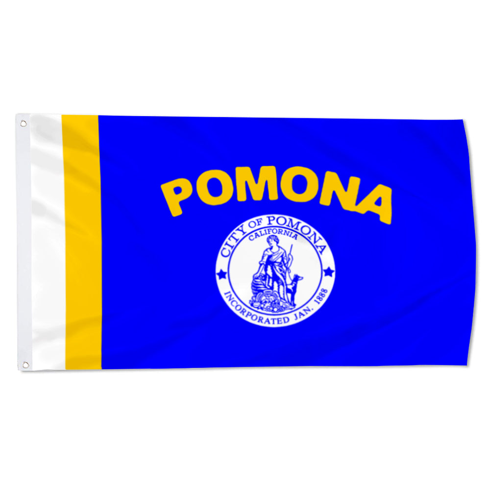 City of Pomona (California, USA) Flag: 3x5ft Man Cave American California Urban Commemorative Style Decor Banner
