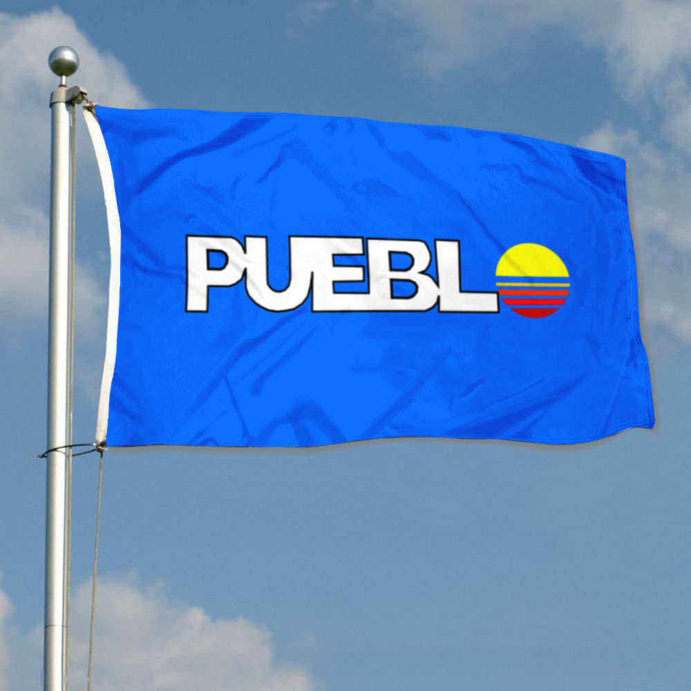 City of Pueblo (Colorado, USA) Flag: 3x5ft Man Cave American Colorado Modern Sunshine Style Decor Banner