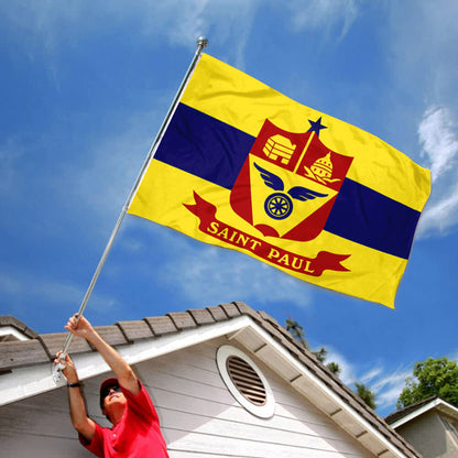 City of Saint Paul (Minnesota, USA) Flag: 3x5ft Man Cave American Minnesota Diversified Industry Style Decor Banner
