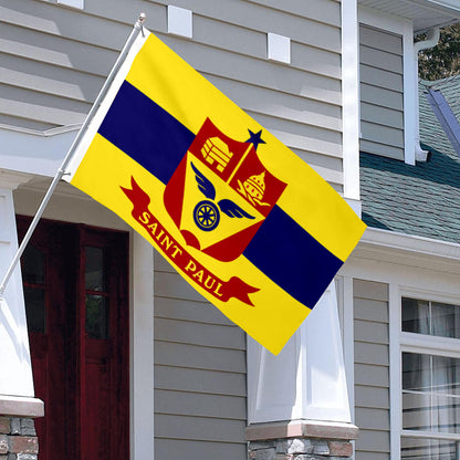 City of Saint Paul (Minnesota, USA) Flag: 3x5ft Man Cave American Minnesota Diversified Industry Style Decor Banner
