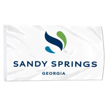 City of Sandy Springs (Georgia, USA) Flag: 3x5ft Man Cave American Georgia Modern Fresh Style Decor Banner