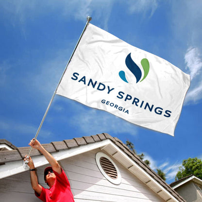 City of Sandy Springs (Georgia, USA) Flag: 3x5ft Man Cave American Georgia Modern Fresh Style Decor Banner