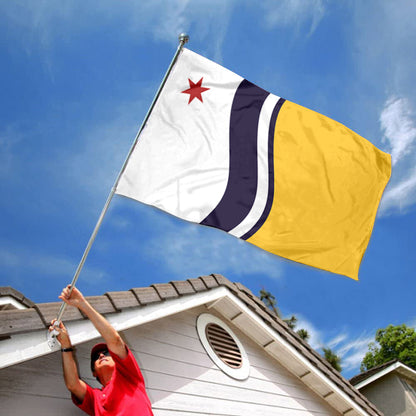 City of South Bend (Indiana, USA) Flag: 3x5ft Man Cave American Indiana Dynamic Regional Style Decor Banner