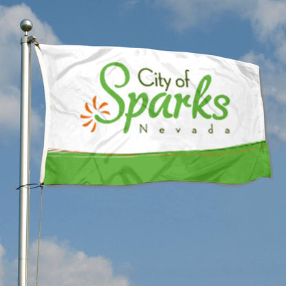 City of Sparks (Nevada, USA) Flag: 3x5ft Man Cave American Nevada Fresh Vitality Style Decor Banner