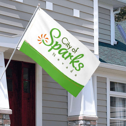City of Sparks (Nevada, USA) Flag: 3x5ft Man Cave American Nevada Fresh Vitality Style Decor Banner