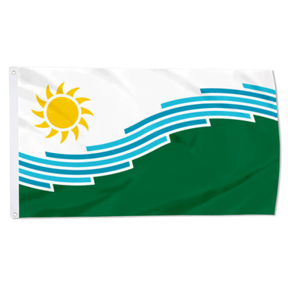 City of Spokane (Washington, USA) Flag: 3x5ft Man Cave American Northwest Natural Vitality Style Decor Banner
