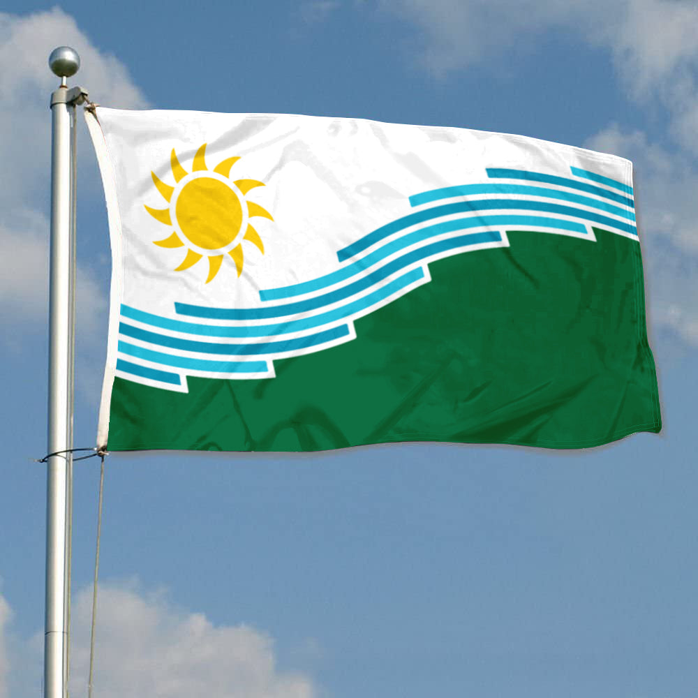 City of Spokane (Washington, USA) Flag: 3x5ft Man Cave American Northwest Natural Vitality Style Decor Banner