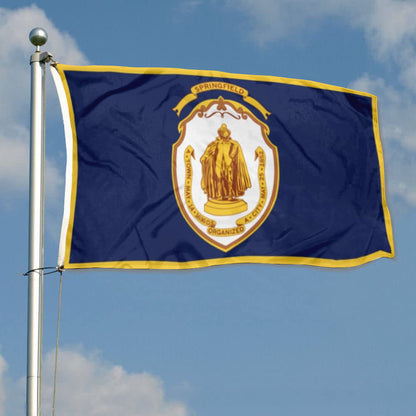 City of Springfield flag, Massachusetts flags 3x5ft banner man cave