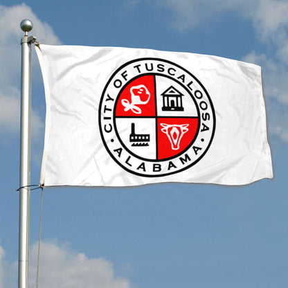 City of Tuscaloosa (Alabama, USA) Flag: 3x5ft Man Cave American Southern Multicultural Style Decor Banner
