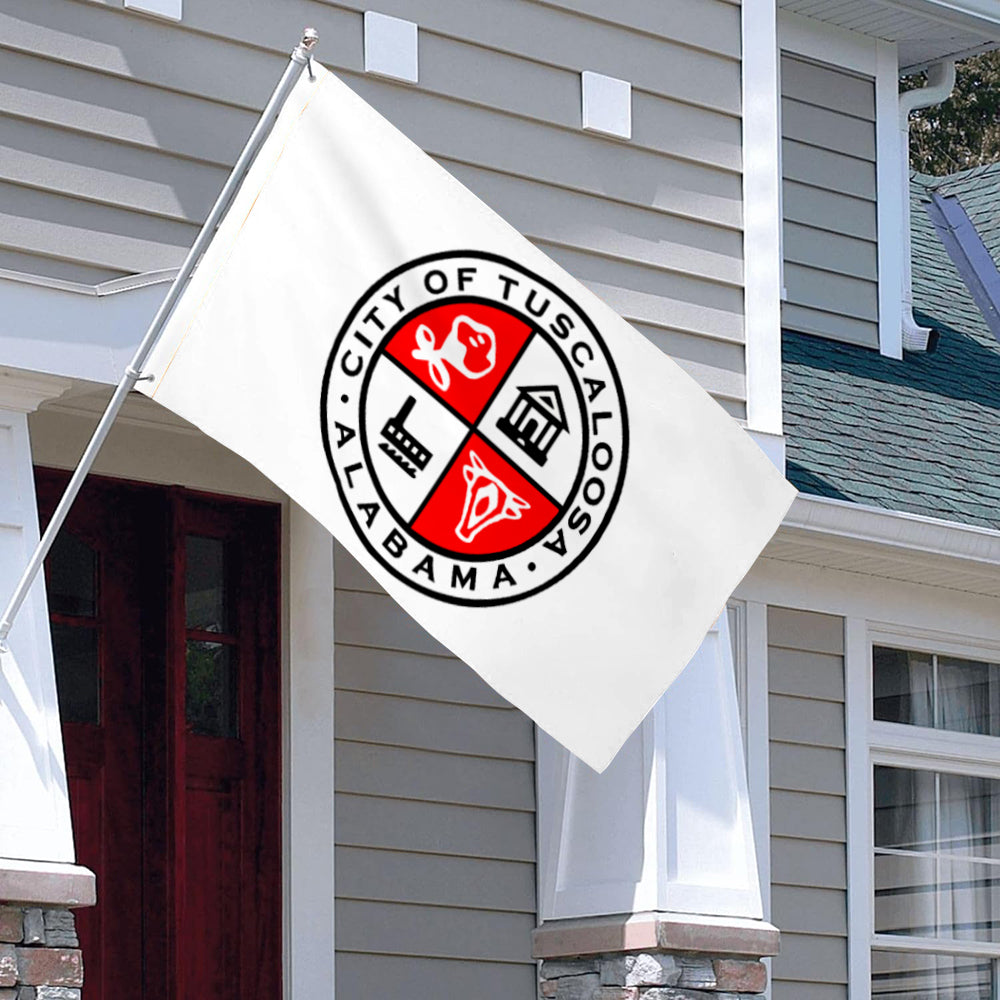 City of Tuscaloosa (Alabama, USA) Flag: 3x5ft Man Cave American Southern Multicultural Style Decor Banner
