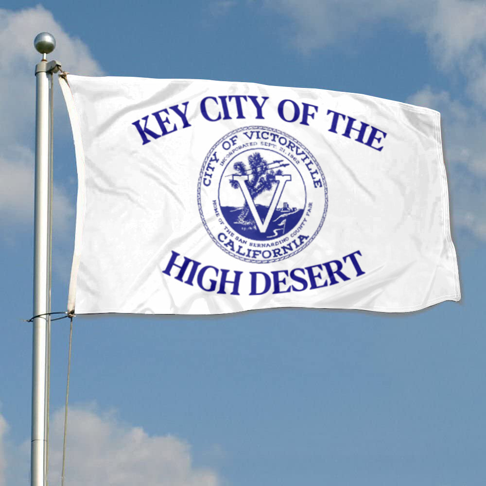 City of Victorville (California, USA) Flag: 3x5ft Man Cave American California High Desert Regional Style Decor Banner