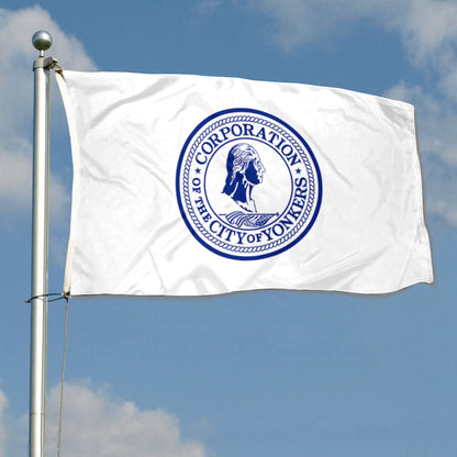 City of Yonkers (New York, USA) Flag: 3x5ft Man Cave American Eastern Retro Style Decor Banner