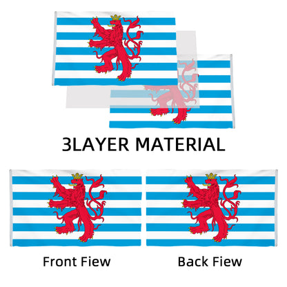 Civil Ensign of Luxembourg flag 3x5ft banner man cave