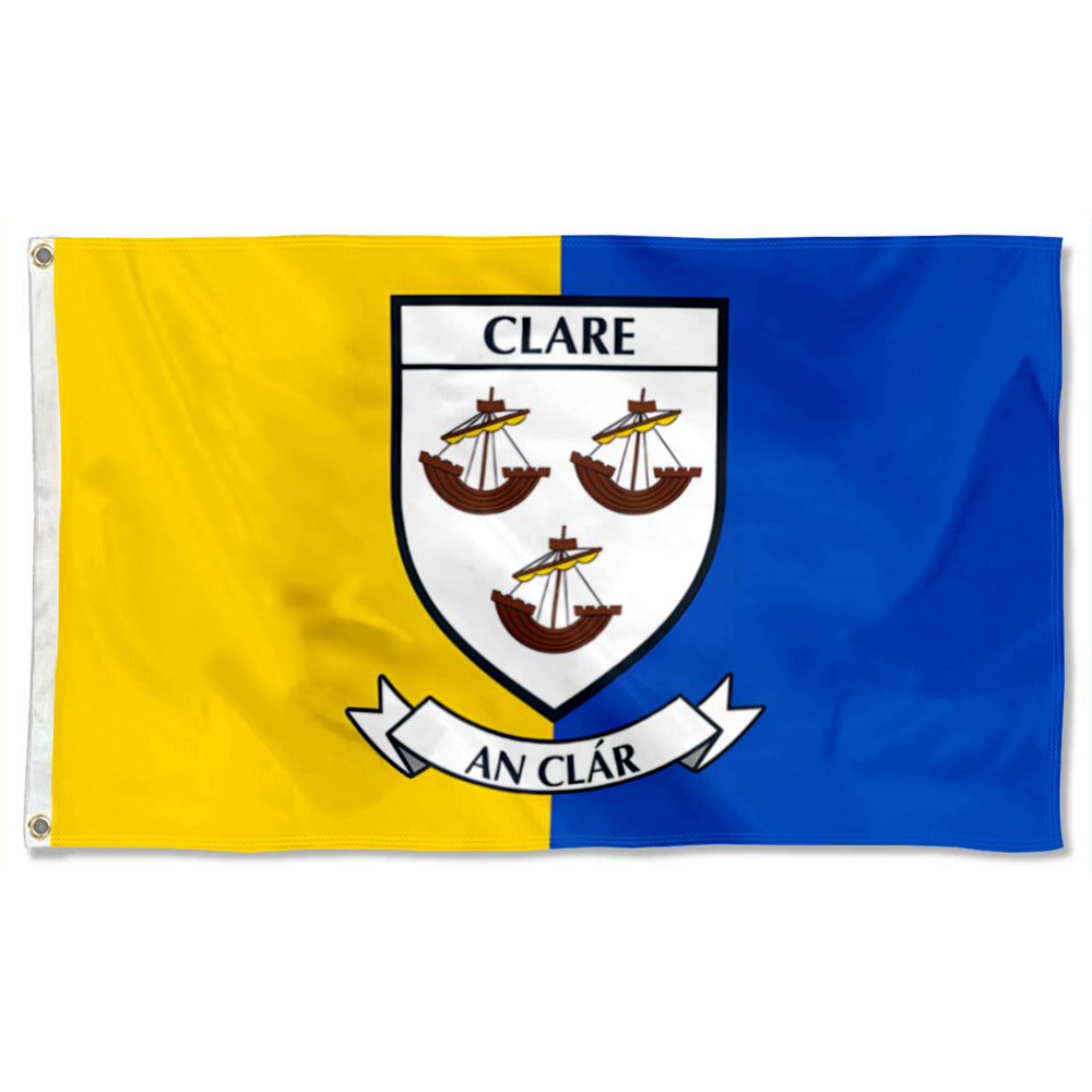 Clare County Coat of Arms Ireland flag 3x5ft banner man cave