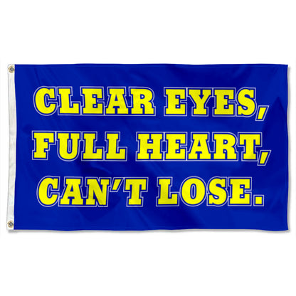 "Clear Eyes, Full Heart, Can't Lose" Motivation flag 3x5ft banner man cave