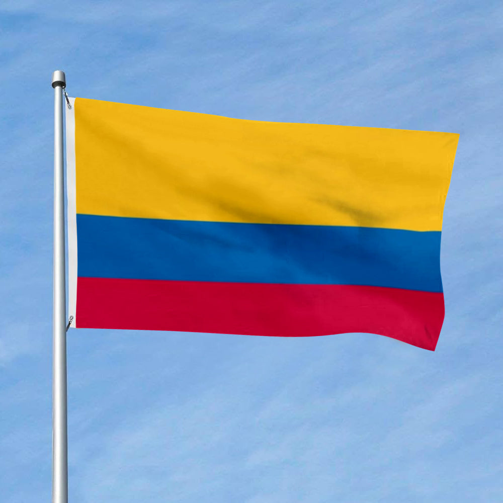 Colombia Flag: 3x5ft Man Cave Latin American Vibrant Style Decor Banner