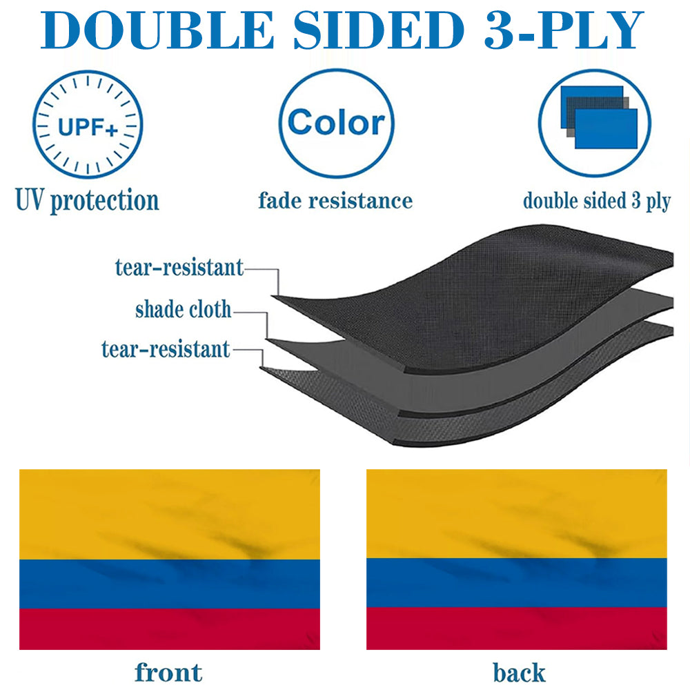 Colombia Flag: 3x5ft Man Cave Latin American Vibrant Style Decor Banner