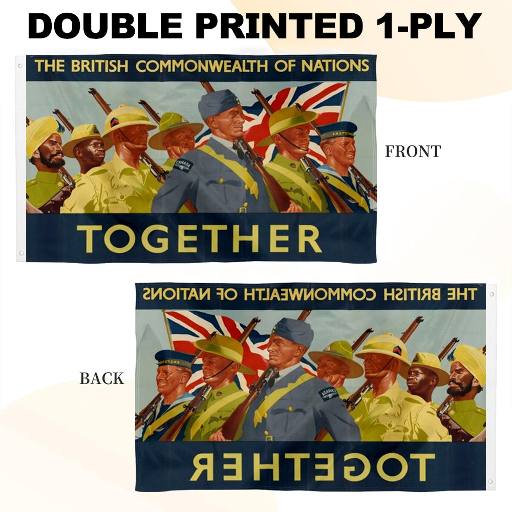 Commonwealth Together flag 3x5ft banner man cave