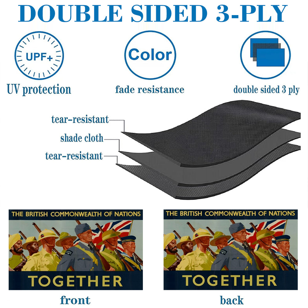 Commonwealth Together flag 3x5ft banner man cave