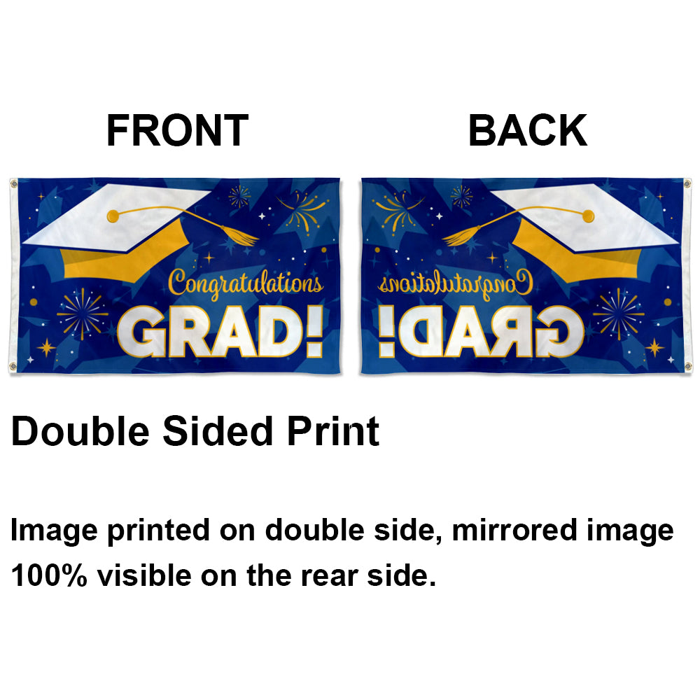 "Congratulations Grad!" flag 3x5ft banner man cave