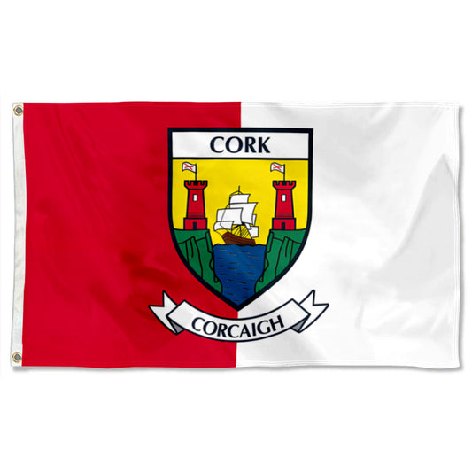 Cork County Coat of Arms Ireland flag 3x5ft banner man cave