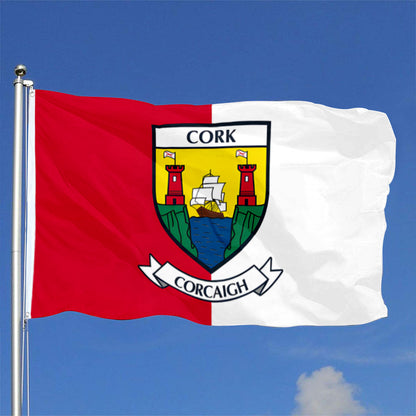 Cork County Coat of Arms Ireland flag 3x5ft banner man cave