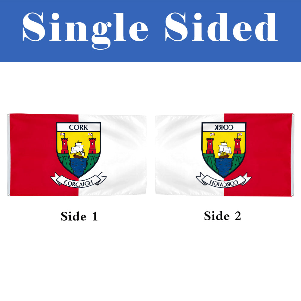 Cork County Coat of Arms Ireland flag 3x5ft banner man cave