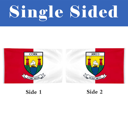 Cork County Coat of Arms Ireland flag 3x5ft banner man cave