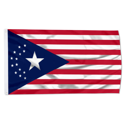 Cyberpunk-Influenced USA flag 3x5ft banner man cave