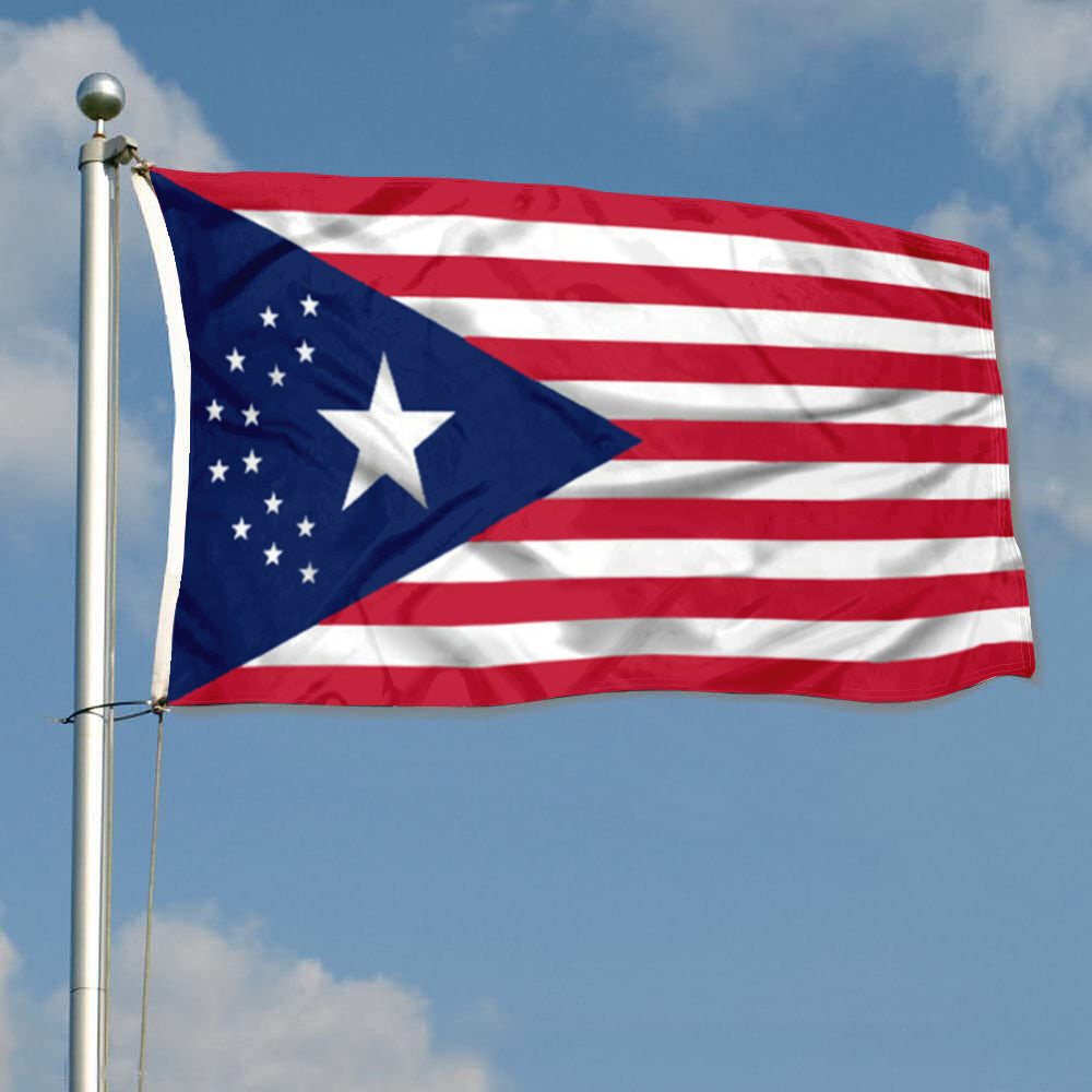 Cyberpunk-Influenced USA flag 3x5ft banner man cave