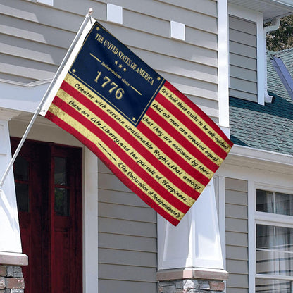 US Declaration of Independence 1776 flag 3x5ft banner man cave