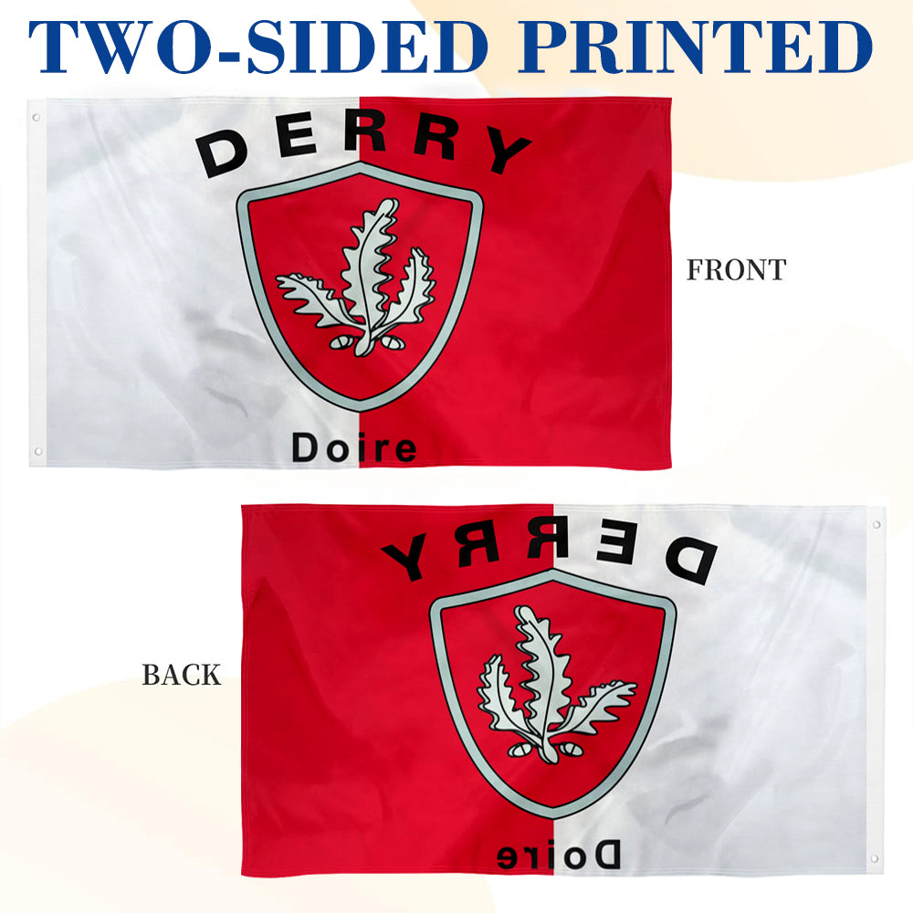 Derry (Ireland) County flag 3x5ft banner man cave