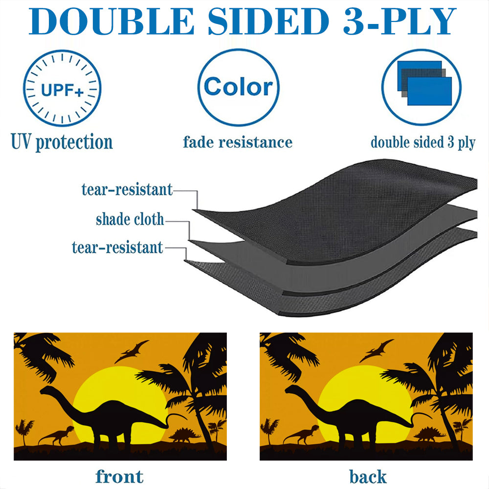 Dinosaurs Silhouette flag 3x5ft banner man cave