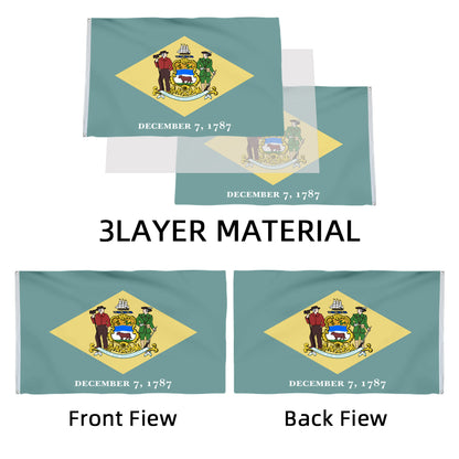 Delaware State flag 3x5ft banner man cave