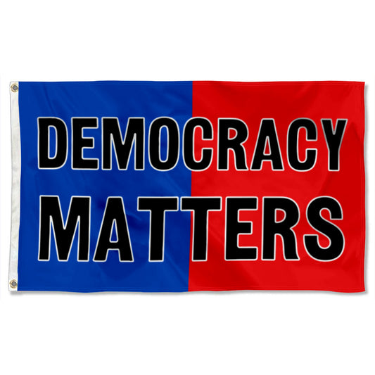 "Democracy Matters" flag 3x5ft banner man cave